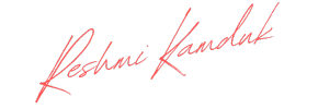 Reshmi Kamduk Handwritten as a signature